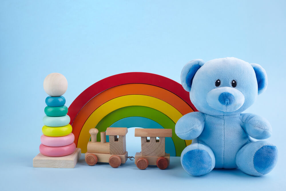 Assorted baby toys. Learn more about these 11 easy ways to get free toys for kids.