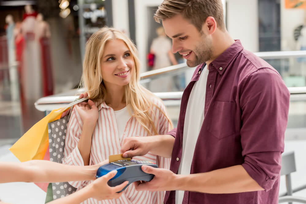 A couple shopping. Shopkick is one of the best cash-back apps to scan receipts for money.
