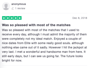 dating service usa elite singles reviews