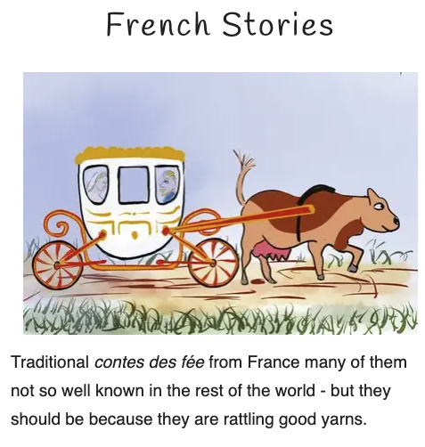 "French stories", a collection: free audiobooks on Storynory