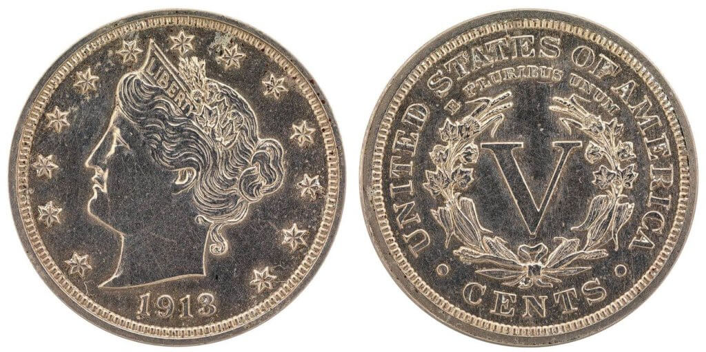 Front and back of 1913 Liberty Head Nickel. 15 coins worth money in 2024: Do you have any at your house?