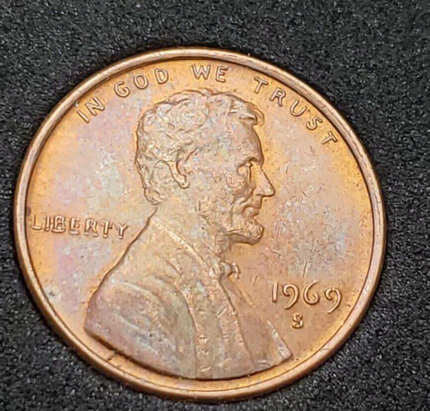 Front and back of the 1969 S Double Die Lincoln penny. 15 coins worth money in 2024: Do you have any at your house?