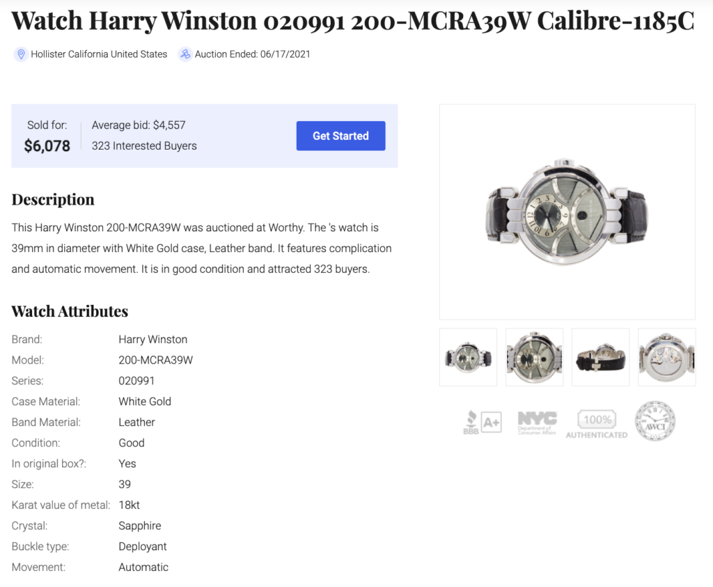 How to sell Harry Winston rings & jewelry