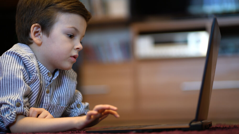 A child typing on a laptop. What is parental alienation? Recognize the 18 signs to consider.